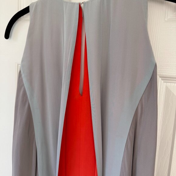 BCBGMaxAzria Vibrant Orange and Gray Dress - Picture 2 of 8